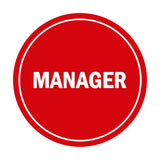 Signs ByLITA Circle Manager Sign