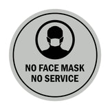Circle No Face Mask No Service Sign