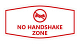 Signs ByLITA Fancy No Handshake Zone Sign