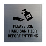Square Please Use Hand Sanitizer Before Entering Sign