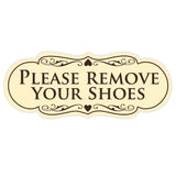 Designer PLEASE REMOVE YOUR SHOES Thank You Sign