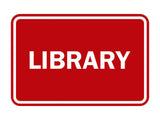 Signs ByLITA Classic Library Sign