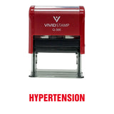 Hypertension Medical Self Inking Rubber Stamp
