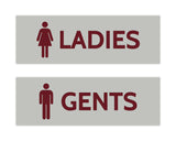 Signs ByLITA Basic Ladies and Gents Sign Set