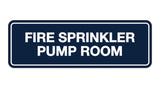 Signs ByLITA Standard Fire Sprinkler Pump Room Sign