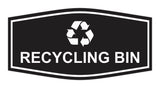 Fancy Recycling bin Wall or Door Sign