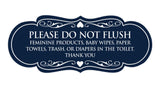 Signs ByLITA Designer Please Do Not Flush Etiqutte Sign