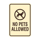 Signs ByLita Classic Framed No Pets Allowed Sign