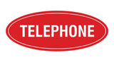 Oval TELEPHONE Sign