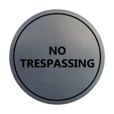 Signs ByLITA Circle No trespassing Sign