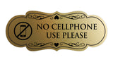 Signs ByLITA Designer No Cellphone Use please Sign