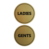 Signs ByLITA Circle Ladies and Gents Sign Set