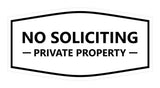 Signs ByLITA Fancy No Soliciting Private Property Sign