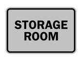 Lt Gray Signs ByLITA Classic Framed Storage Room Sign