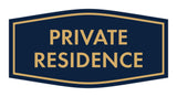 Fancy Private Residence Wall or Door Sign