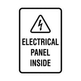 Portrait Round Electrical Panel Inside Sign