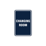 Portrait Round Changing Room Sign
