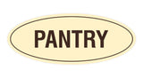 Signs ByLITA Oval Pantry Sign