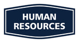 Signs ByLITA Fancy Human Resources Sign with Adhesive Tape, Mounts On Any Surface, Weather Resistant, Indoor/Outdoor Use