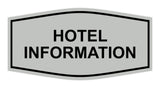 Signs ByLITA Fancy Hotel Information Sign