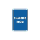 Portrait Round Changing Room Sign