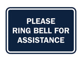 Signs ByLITA Classic Framed Please Ring Bell For Assistance Sign