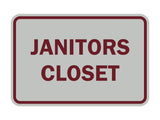 Signs ByLITA Classic Framed Janitors Closet