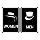 Portrait Round Men / Women Sign Set