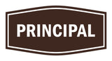 Signs ByLITA Fancy Principal Sign with Adhesive Tape, Mounts On Any Surface, Weather Resistant, Indoor/Outdoor Use