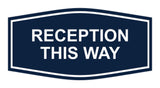 Signs ByLITA Fancy Reception This Way Sign