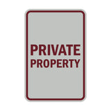 Portrait Round Private Property Sign