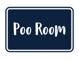 Signs ByLITA Classic Framed Poo Room Sign