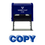 Red Copy Self Inking Rubber Stamp - Copy Stacked Design