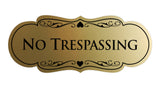 Signs ByLITA Designer No trespassing Sign