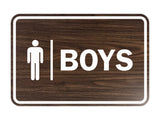 Signs ByLITA Classic Boys (male bathroom icon) Sign