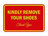 Signs ByLITA Classic Framed Kindly Remove Your Shoes