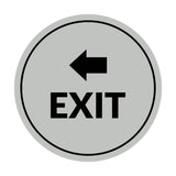 Signs ByLITA Circle Exit-Left Sign