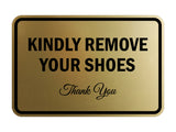 Signs ByLITA Classic Framed Kindly Remove Your Shoes
