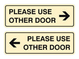 Signs ByLITA Standard Please Use Other Door Sign Set