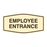 Fancy Employee Entrance Sign