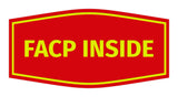 Signs ByLITA Fancy FACP Inside Sign with Adhesive Tape, Mounts On Any Surface, Weather Resistant, Indoor/Outdoor Use