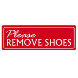 Basic PLEASE REMOVE SHOES Wall Door Sign