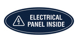 Oval Electrical Panel Inside Sign