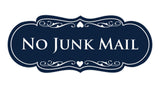 Signs ByLITA Designer No Junk Mail Sign