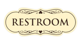 Designer Restroom Sign