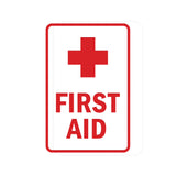 Portrait Round First Aid Sign