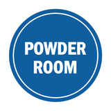 Signs ByLITA Circle Powder Room Sign
