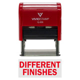 Red DIFFERENT FINISHES Self-Inking Office Rubber Stamp