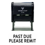 Past Due Please Remit Self Inking Rubber Stamp