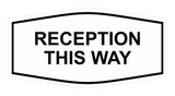 Signs ByLITA Fancy Reception This Way Sign